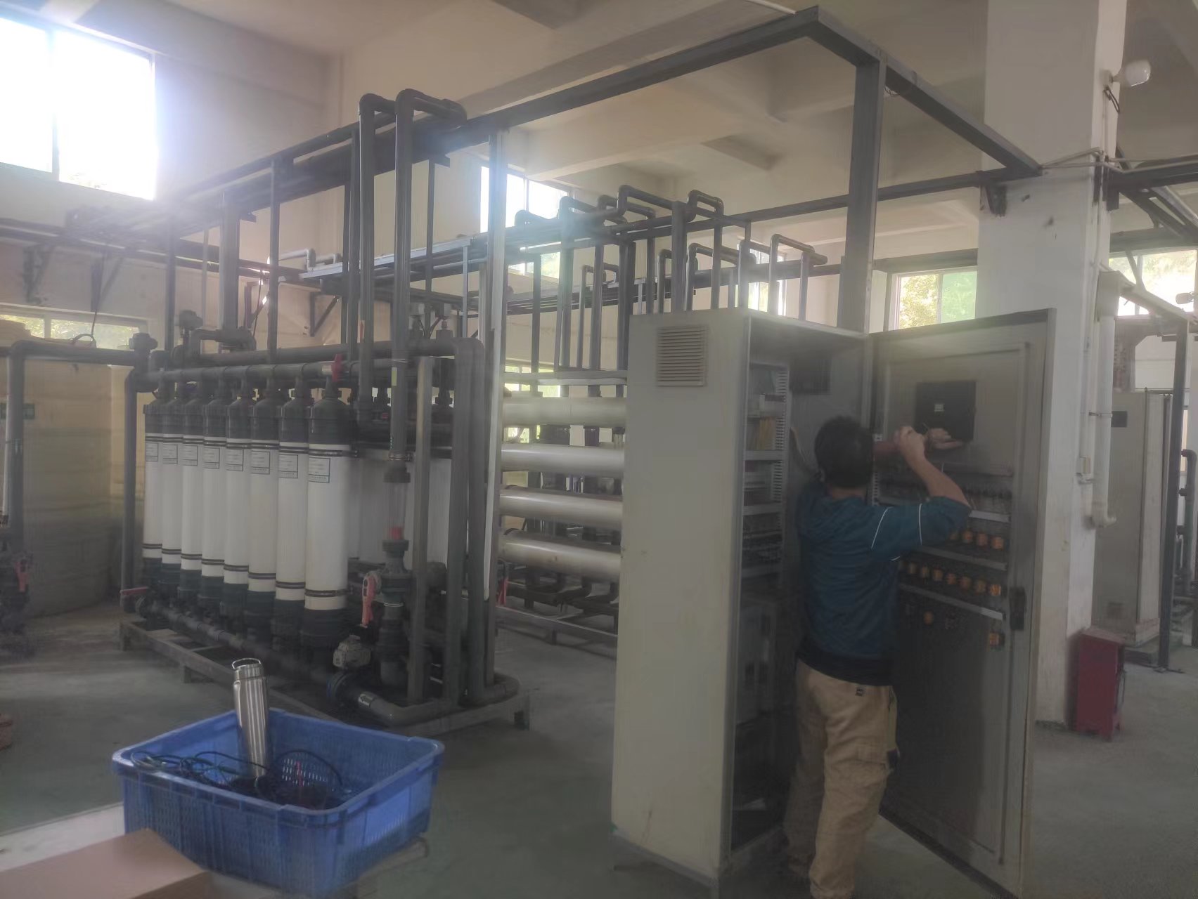 英德明智五金電鍍城中水回用系統(tǒng)維護(hù)完成